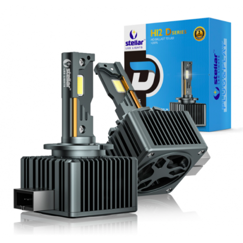 Светодиодная LED лампа Stellar D series D8S 70W прямое подключение к блоку розжига (комплект 2шт)